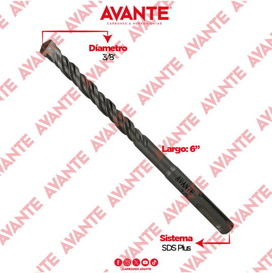 Broca Avante Profesional SDS Plus Para Concreto 3/8" x 6" - 1 Pieza