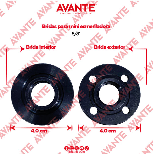 Juego De Bridas Avante Para Mini Esmeriladora 5/8" - 1 Set