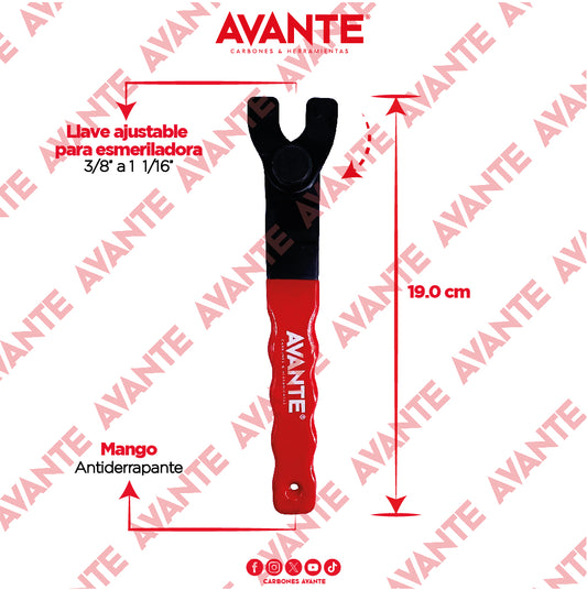 Llave Ajustable Avante Para Esmeriladora 3/8" a 1-1/16" - 1 Pieza