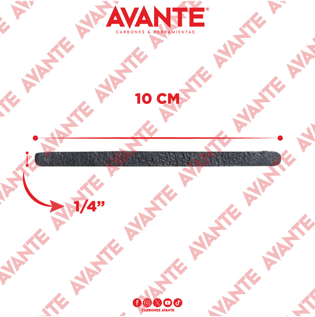 Abrasivo Avante Rectificador De Colector ABRACOL 1/4" x 10 cm - 1 Pieza