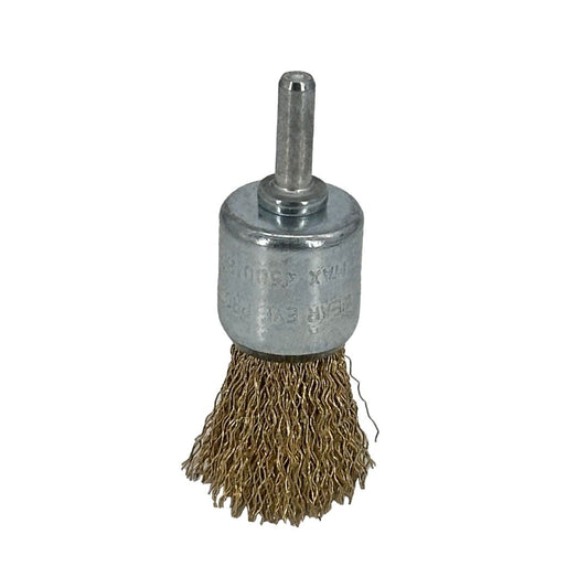 Carda De Copa Tipo Brocha Avante Acero Latonado 1" Zanco 1/4" - 1 Pieza