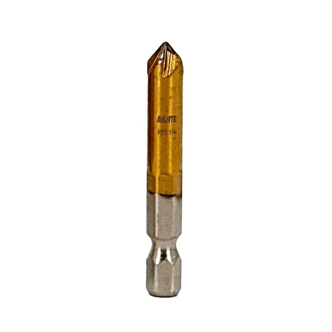 Broca Avellanadora Avante Recubierta De Titanio 1/4" Zanco Hexagonal - 1 Pieza