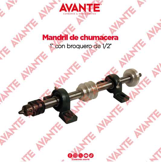 Mandril Avante De Chumacera Auto Alineable 1" Con Broquero 1/2" - 1 Kit