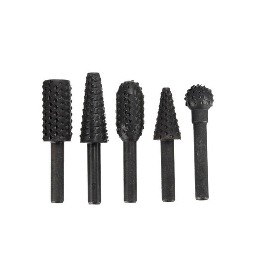 Juego De Limas Rotativas Avante Para Madera Acero HSS - 5 Piezas