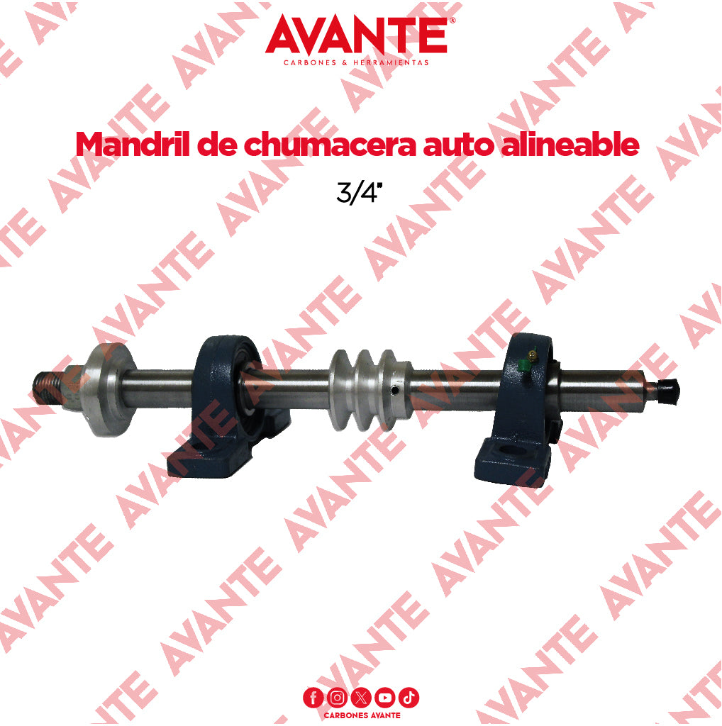 Mandril Avante De Chumacera Auto Alineable 3/4" (Eje Sencillo) - 1 Pieza