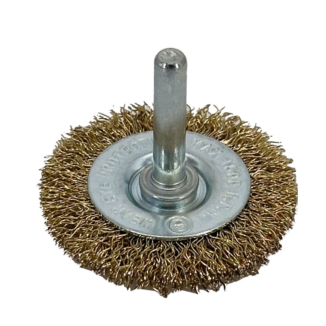 Carda Circular Avante Acero Latonado 2" Zanco 1/4" - 1 Pieza