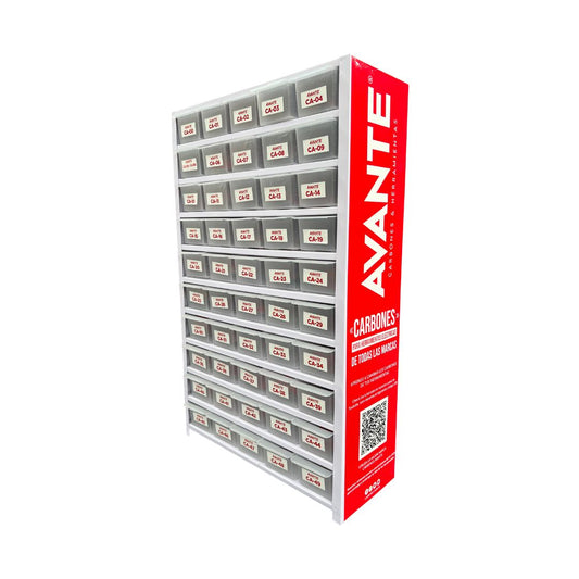 Paquete Organizador De Carbones Avante Metálico Chico Modelos 0 Al 49 - 1 Kit