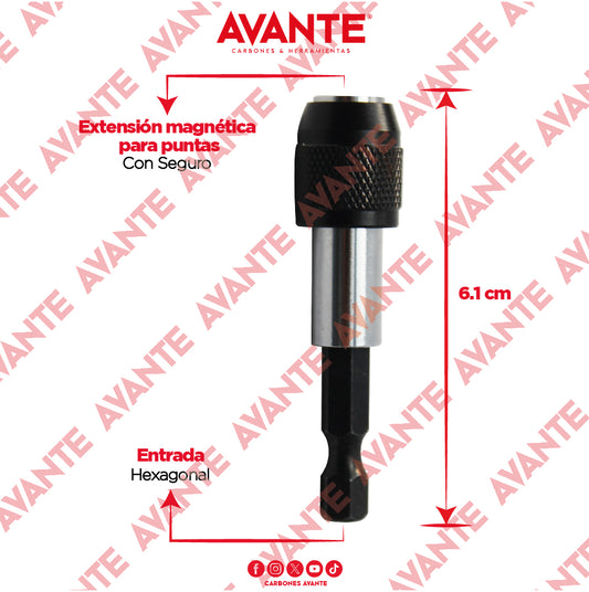 Extensión Avante Magnética Para Puntas Con Seguro - 1 Pieza