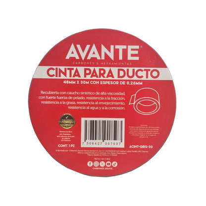 Cinta Avante Para Ducto 2" x 30m - Paquete de 6 Piezas