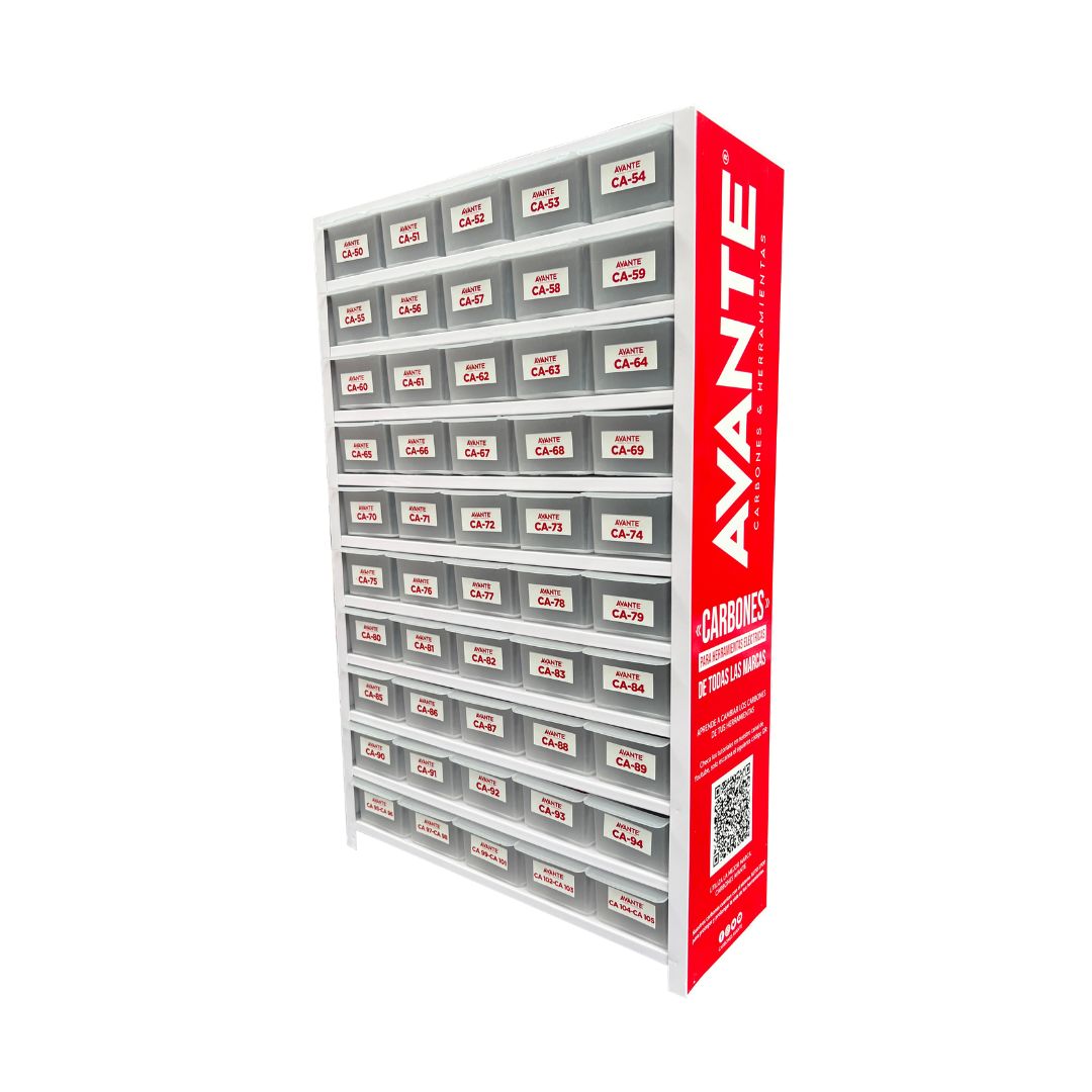 Paquete Organizador De Carbones Avante Metálico Chico Modelos 50 Al 105 - 1 Kit