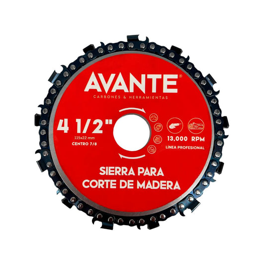Disco Avante Sierra de Cadena Para Corte de Madera 4-1/2" (13000 RPM) - 1 Pieza