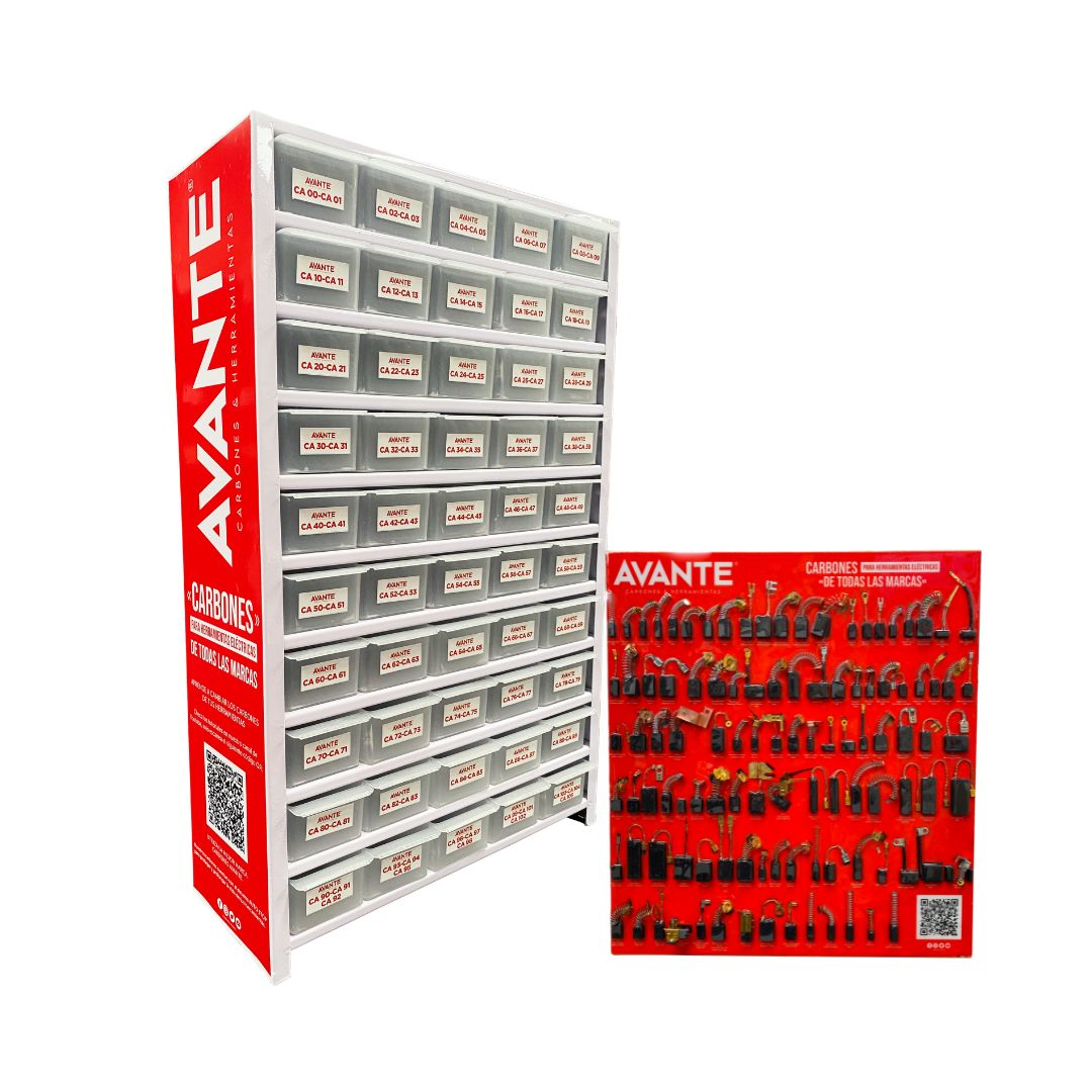 Paquete Organizador De Carbones Avante Metálico Chico Modelos 0 Al 105 - 1 Kit