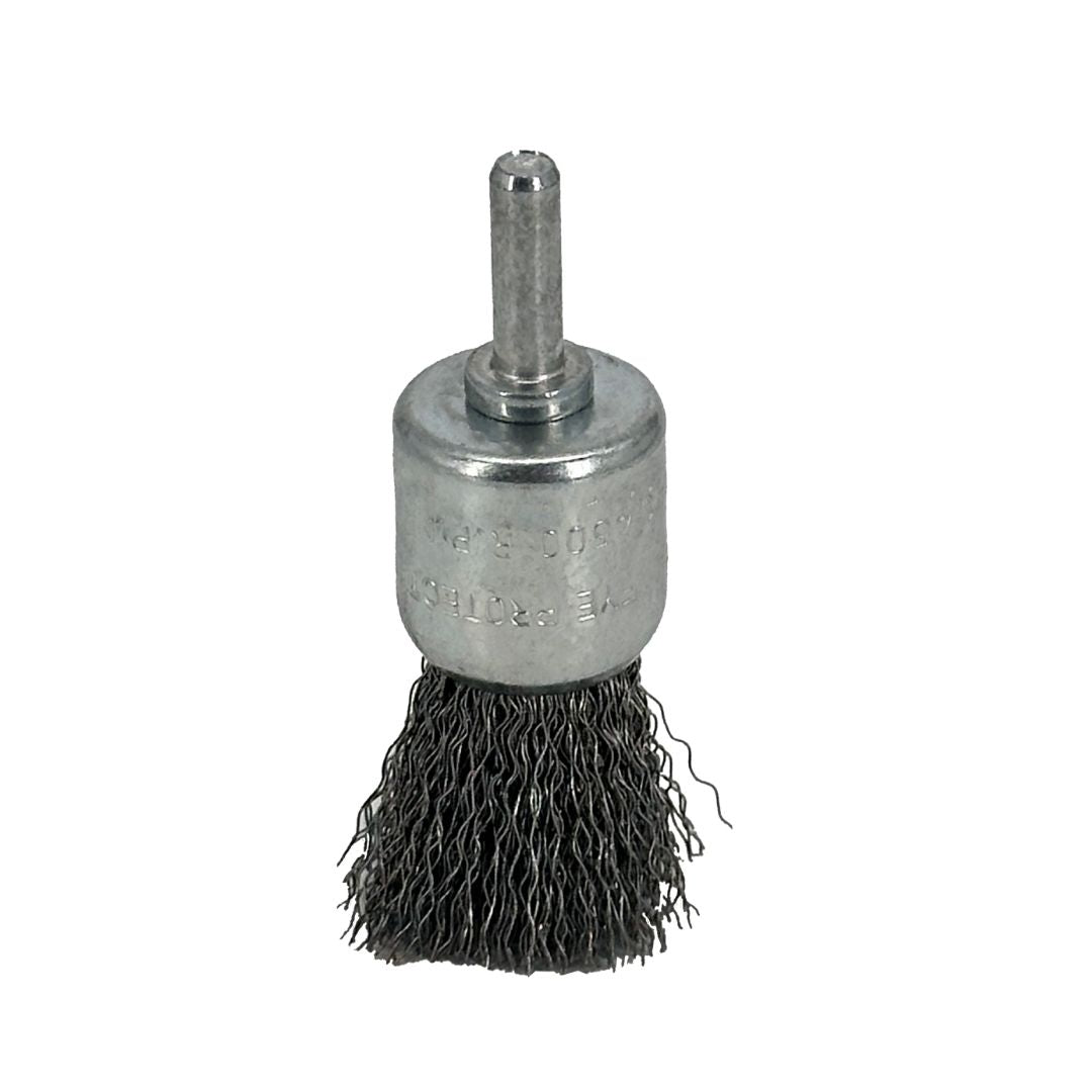 Carda De Copa Tipo Brocha Avante Acero Al Carbón 1" Zanco 1/4" - 1 Pieza