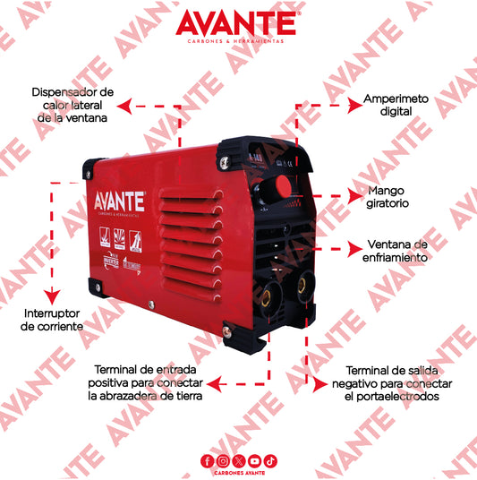 Inversor Profesional Avante MMA 140 Amperes 110/220V - 1 Pieza