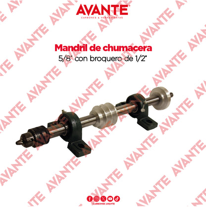 Mandril Avante De Chumacera Auto Alineable 5/8" Con Broquero 1/2" - 1 Kit