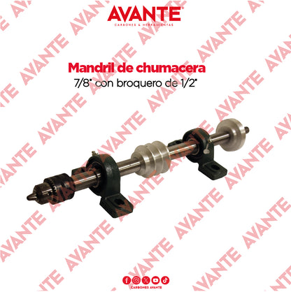 Mandril Avante De Chumacera Auto Alineable 7/8" Con Broquero 1/2" - 1 Kit