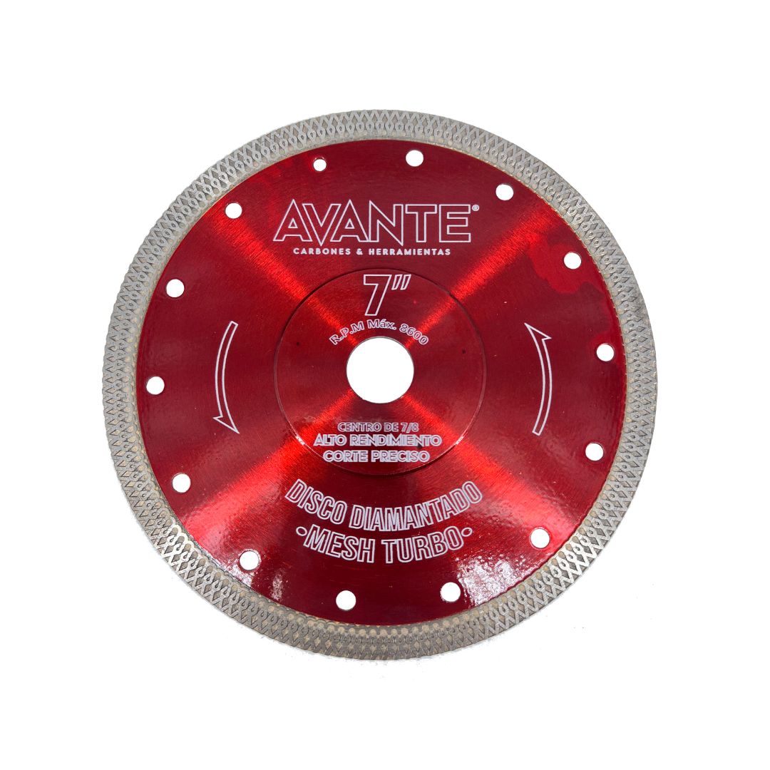 Disco Diamantado Avante Mesh Turbo Ultra Delgado 7" (8600 RPM) - 1 Pieza